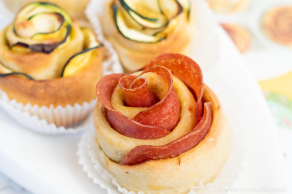 Zweierlei Brotrosen Rezept Fingerfood Brotrosen