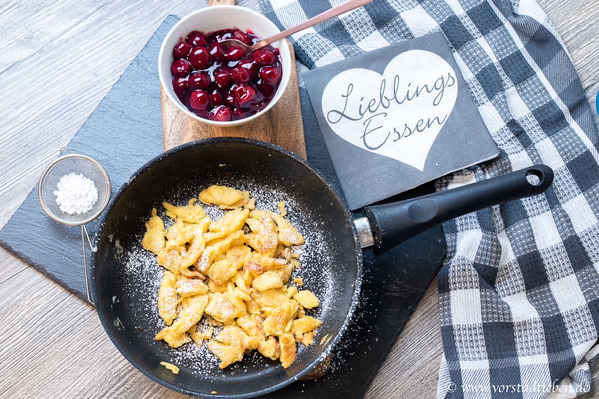 keiserschmarrn mit heissen kirschen rezept dessert