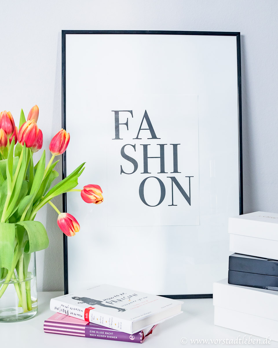 Fashion Typografie deko ankleidezimmer
