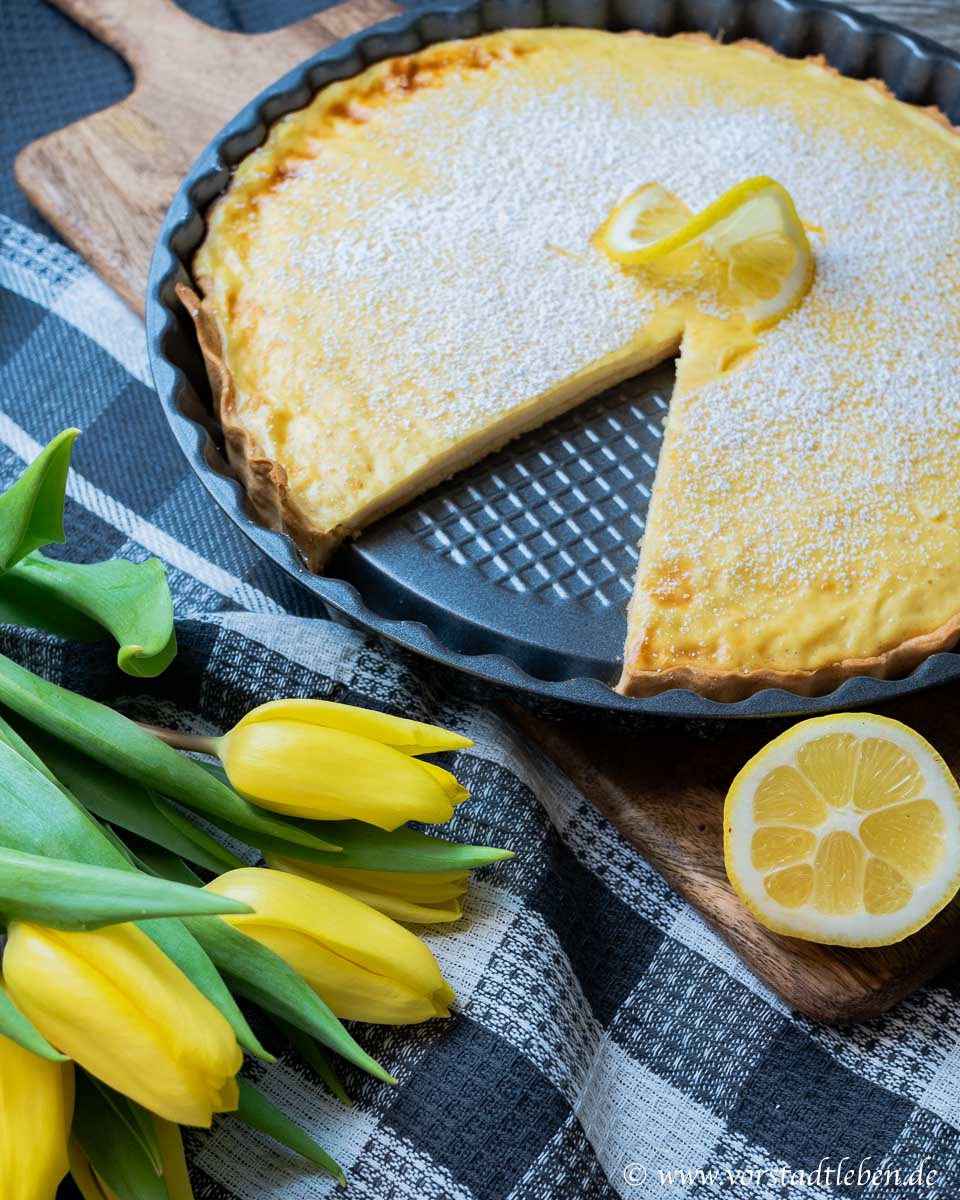 Zitronentarte backen rezept