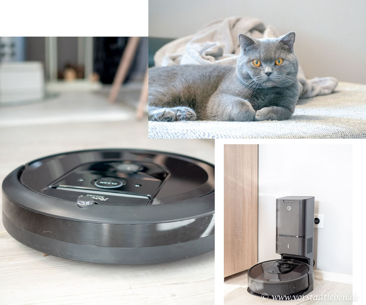 iRobot Roomba i7 plus Saugroboter Clean Base Tierhaare