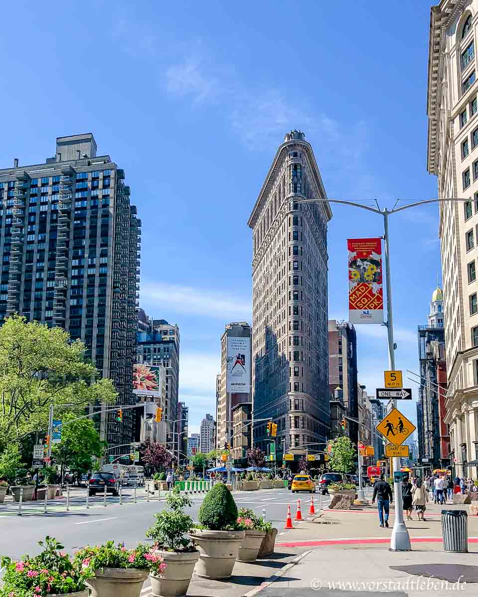 New York blick auf flatiron building