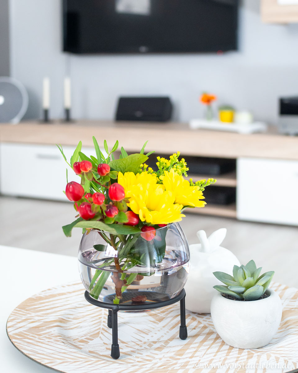 Blumen Deko Wohnzimmer