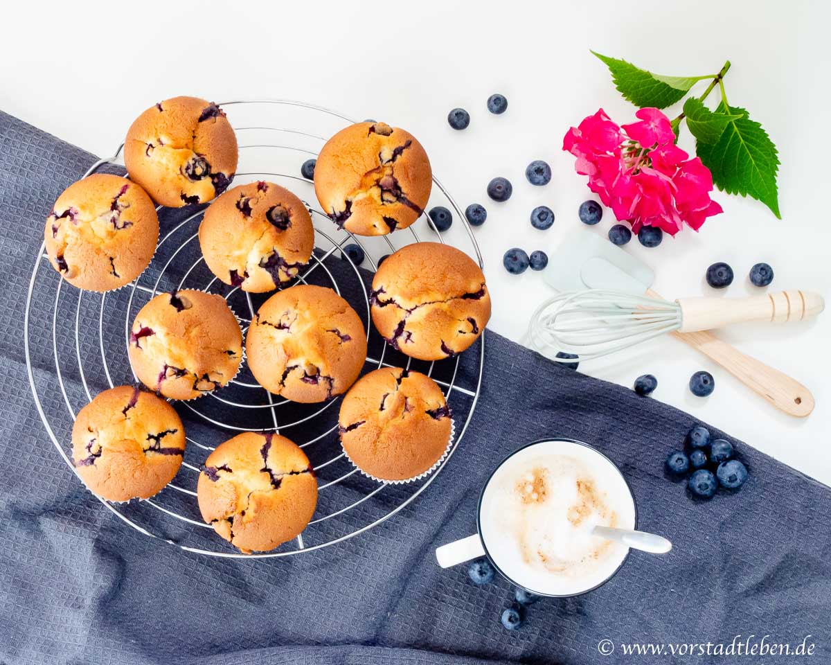Saftige Blaubeermuffins Rezept